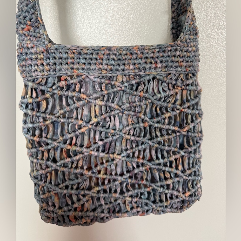 The Sak Gaia Crossbody in Crochet Single Shoulder Strap Verdant Multi - Picture 3 of 12